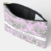 bloemenmeertje roze toile de jouy monogram etui (Open)