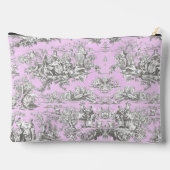 bloemenmeertje roze toile de jouy monogram etui (Achterkant)