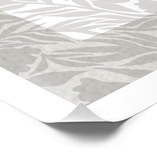 Bloemenmeisje 1 Mode illustratie Perfect Poster (Hoek)