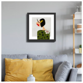 BLOEMENMEISJE 2 MODE PERFECT POSTER