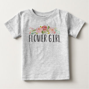 Bloemenmeisje Baby T-shirt   Bridesmaid
