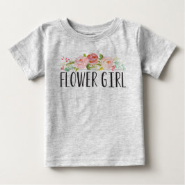Bloemenmeisje Baby T-shirt | bruidsmeisje