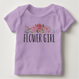 Bloemenmeisje Baby T-shirt | bruidsmeisje