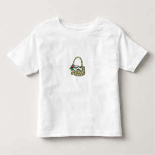 Bloemenmeisje Basket T-Shirt