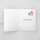 Bloemenmeisje Bedankkaart - Bloemen (Binnen)