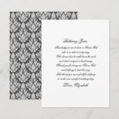 Bloemenmeisje - Bedankt voor je Script-kaart (Voorkant / Achterkant)