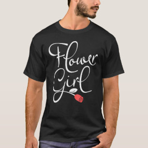 Bloemenmeisje bijpassend cute voor vrijgezellenfee t-shirt
