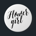 Bloemenmeisje Black Script Button<br><div class="desc"></div>