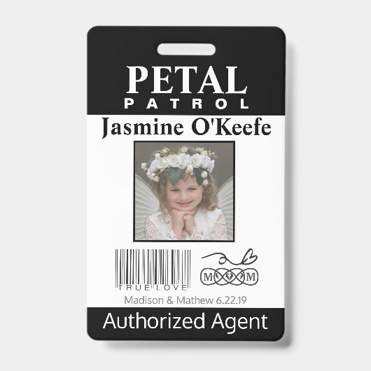 Bloemenmeisje Bloemblad Patrouille Badge (Voorzijde)