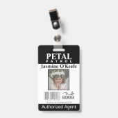 Bloemenmeisje Bloemblad Patrouille Badge (Voorzijde met clip)