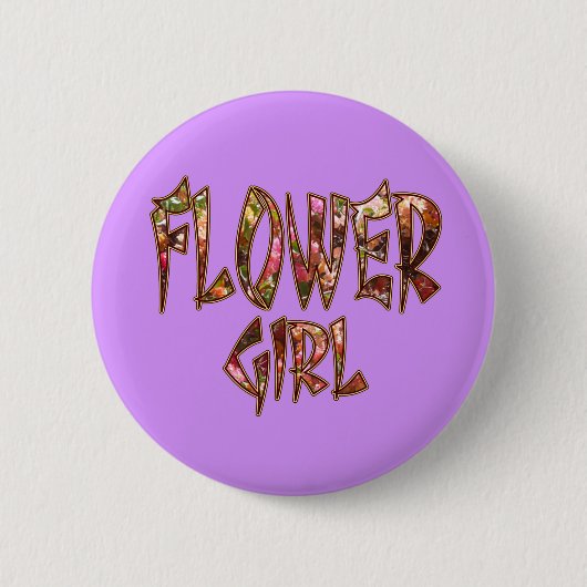 Bloemenmeisje Bougainvillea Button (Voorkant)