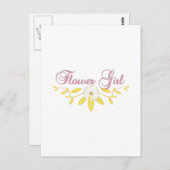 Bloemenmeisje Briefkaart (Voorkant / Achterkant)