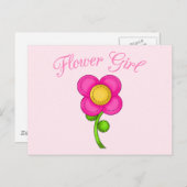 Bloemenmeisje Briefkaart (Voorkant / Achterkant)