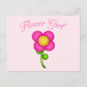 Bloemenmeisje Briefkaart (Voorkant)