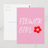 Bloemenmeisje Briefkaart (Voorkant / Achterkant)