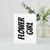 Bloemenmeisje Briefkaart (Staand voorkant)