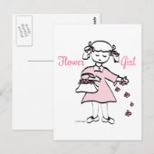 Bloemenmeisje Briefkaart (Voorkant / Achterkant)
