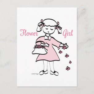 Bloemenmeisje Briefkaart