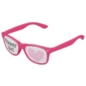 Bloemenmeisje bruiloft gunst roze A03 Kinder Zonnebril (Gekanteld)
