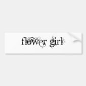 Bloemenmeisje Bumpersticker (Voorkant)