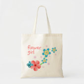 Bloemenmeisje Butterfly Floral Wedding Attendant Tote Bag (Voorkant)