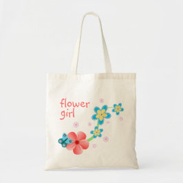 Bloemenmeisje Butterfly Floral Wedding Attendant Tote Bag