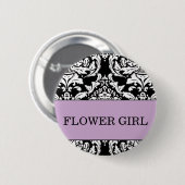 Bloemenmeisje Button (Voorkant /achterkant)