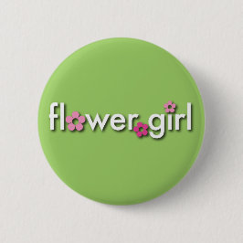 Bloemenmeisje Button