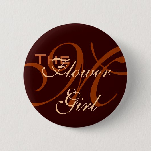 Bloemenmeisje Button (Voorkant)