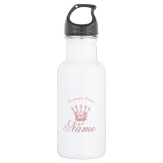 Bloemenmeisje cadeau, Roze Kroon Waterfles