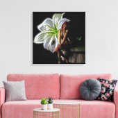 Bloemenmeisje Canvas Afdruk (Insitu (Woonkamer))
