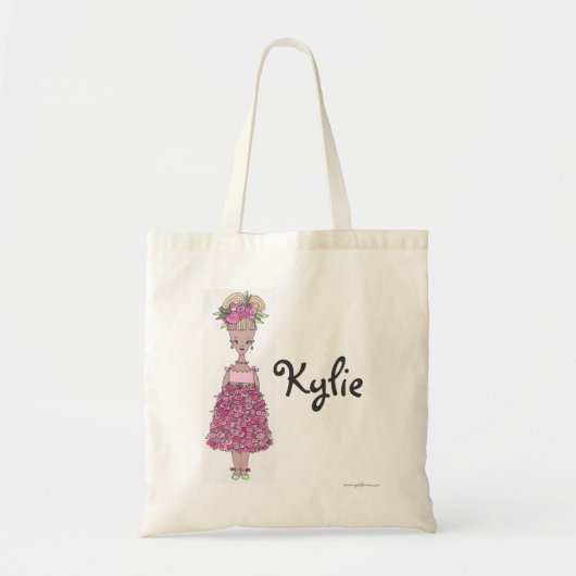 Bloemenmeisje Canvas tas - Persoonlijk - Kylie (Voorkant)