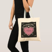 Bloemenmeisje Chalkboard Heart en Arrows Tote Bag (Voorkant (product))