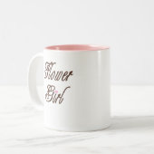 Bloemenmeisje Classy Browns Tweekleurige Koffiemok (Voorkant links)