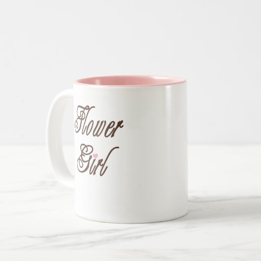 Bloemenmeisje Classy Browns Tweekleurige Koffiemok (Voorkant links)