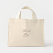 Bloemenmeisje Classy Grays Mini Tote Bag (Voorkant)