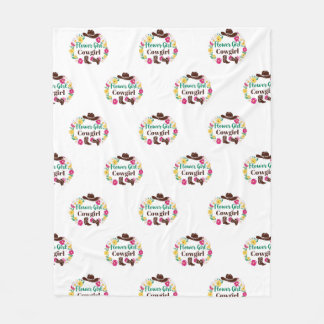 Bloemenmeisje Cowgirl Fleece Deken