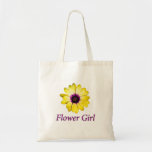 Bloemenmeisje Daisy Wedding Tote Bag<br><div class="desc">Een fel gele maaltijd om je bruiloft aan te passen. Pas dit punt met tekst of een foto aan. Nochtans,  kiest u. Voor de Bloemenmeisje en de hele bruiloft.</div>