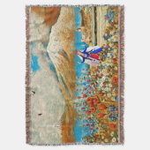 bloemenmeisje  deken (Voorkant Verticaal)