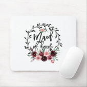 Bloemenmeisje Ereschoonheid Bruiloft Bruidsmeisje  Muismat (Met muis)