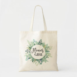 Bloemenmeisje Eucalyptus Greenery Wedding Canvas t Tote Bag