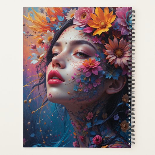 Bloemenmeisje Fantasy Planner (Achterkant)