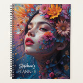 Bloemenmeisje Fantasy Planner (Voorkant)