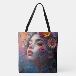 Bloemenmeisje Fantasy Tote Bag