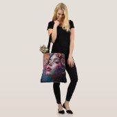 Bloemenmeisje Fantasy Tote Bag (Op model)