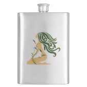 Bloemenmeisje Flask Flacon (Voorkant)