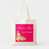 Bloemenmeisje Frangipani Floral Budget Canvas tas (Voorkant)