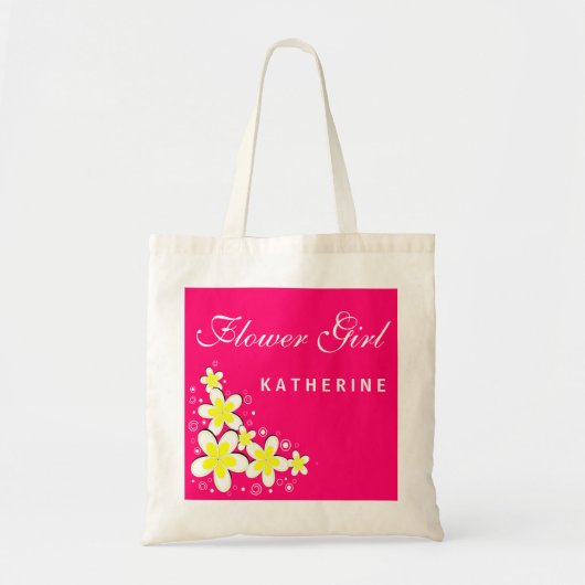 Bloemenmeisje Frangipani Floral Budget Canvas tas (Voorkant)
