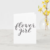Bloemenmeisje Funny Bruids Bruid Bruidegom Premi Kaart (Gele Bloem)