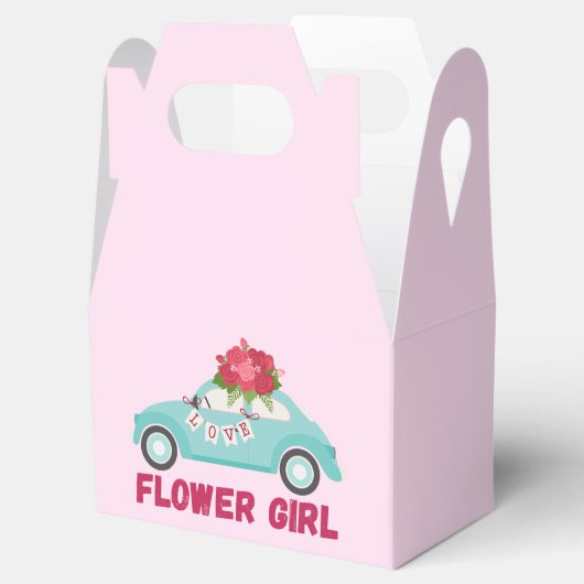 Bloemenmeisje Geschenkdoos Vrijgezellenfeest Favor Bedankdoosjes (Geopend)